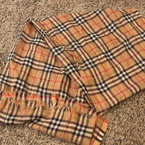 Classic Burberry Checkered Scarf